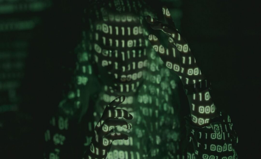 Lines of code on a dark screen